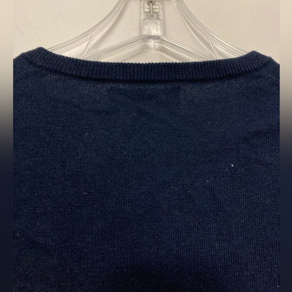 J. Crew Mercantile Men's Wool Cotton Blend Sweater Navy Size Medium - Picture 6 of 6